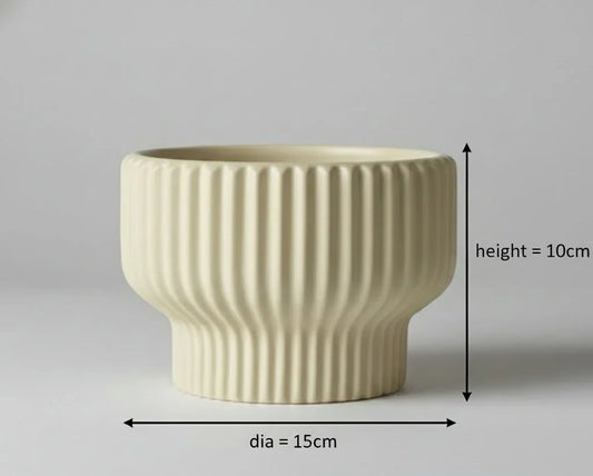 Fischer Round Ceramic Pot - 10CM