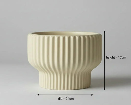 Fischer Round Ceramic Pot - 17CM