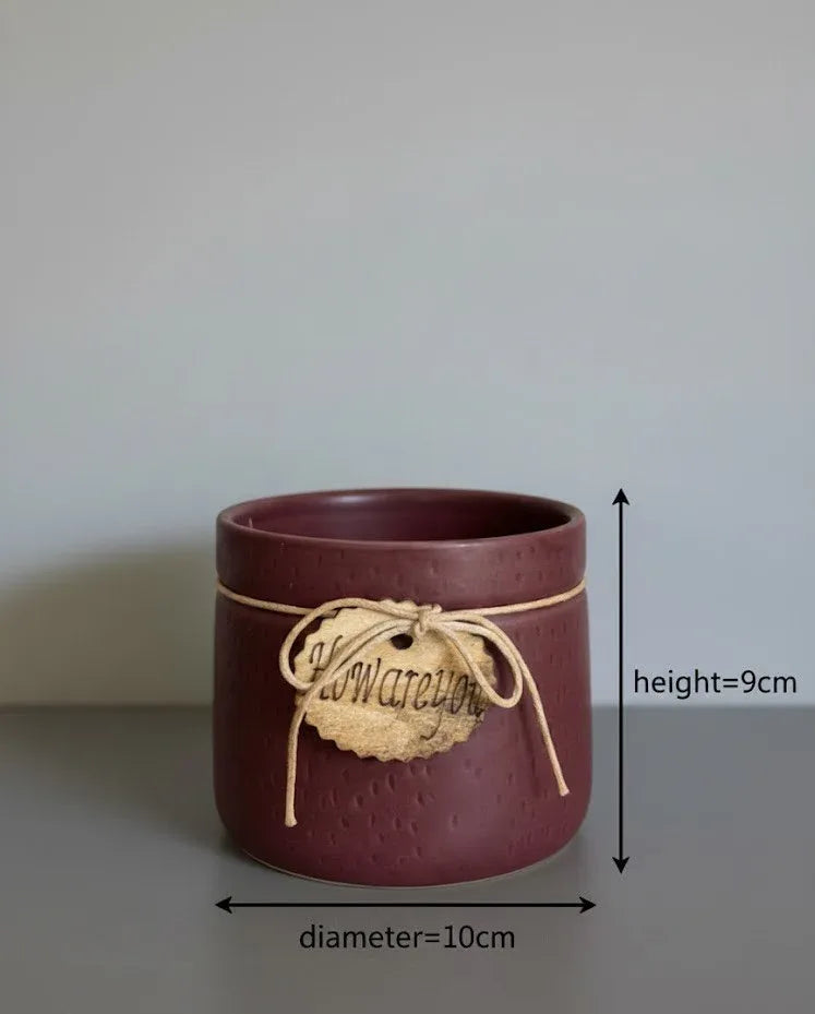 Mulberry Charm Ceramic Pot 9 CM