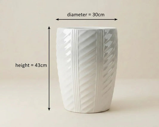 White Haven Grey Shade Ceramic Planter 43 CM