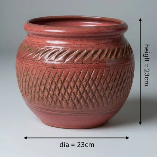 Hand Building Ceramic Messy Pot - 23CM