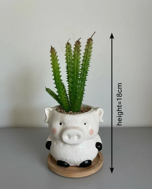 Piglet Bliss Mini Ceramic Planter 18CM