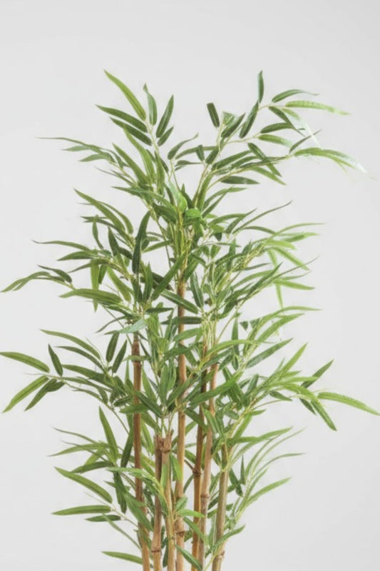 Artificial Yellow Bamboo Plant With Plastic Pot 90cm