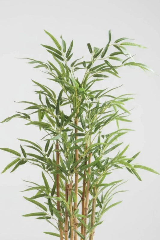 Artificial Yellow Bamboo Plant With Plastic Pot 90cm