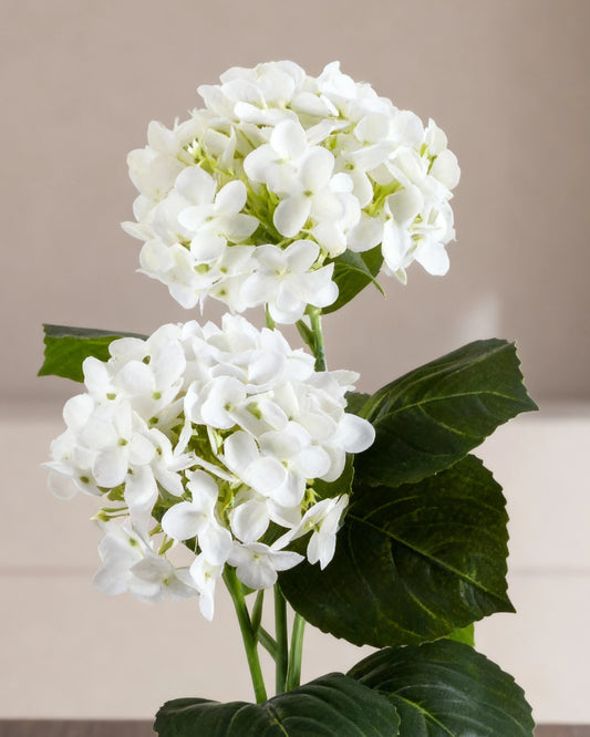 Artificial Real Touch Hydrangea With Plastic Pot 41cm