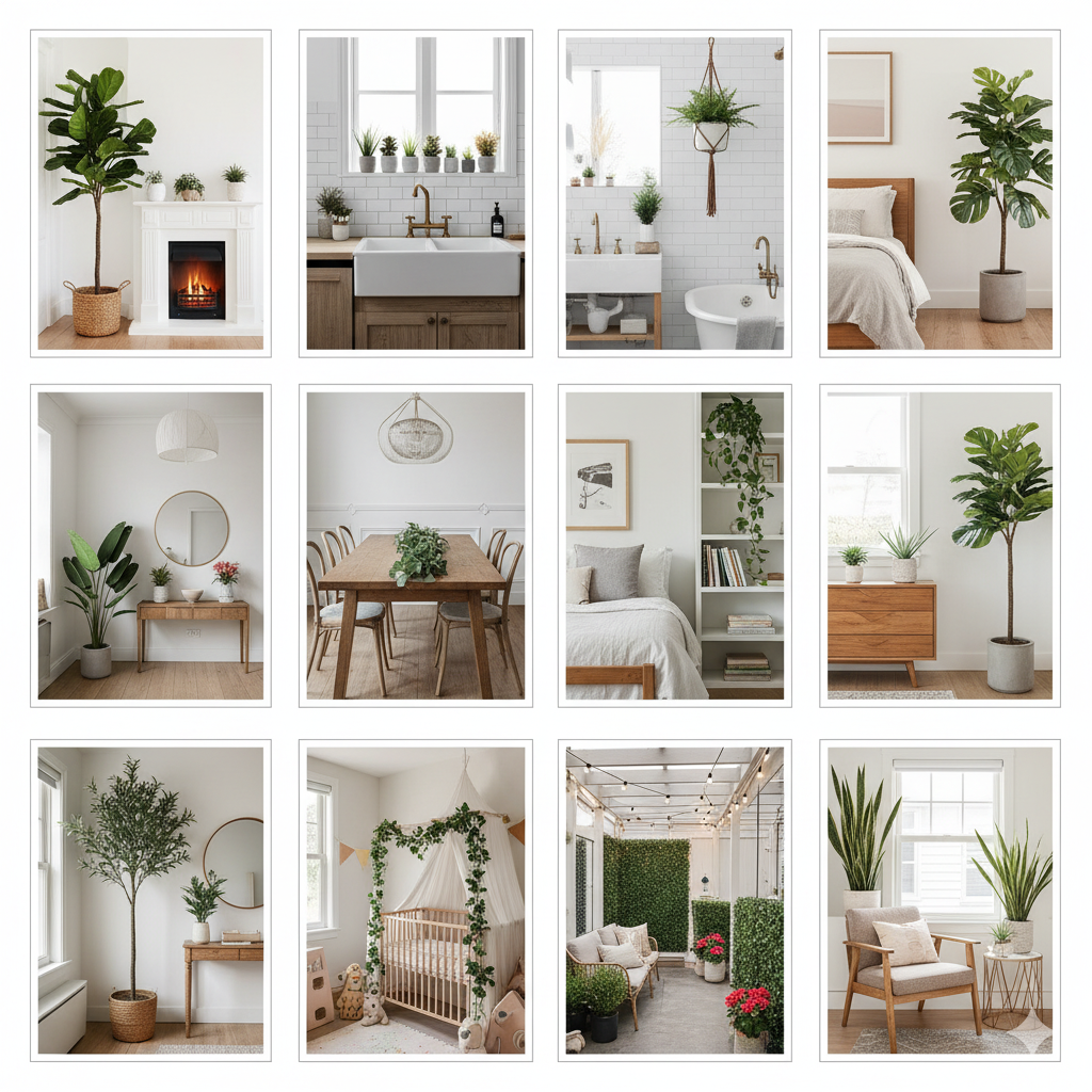 🌿 Top 10 Places to Use Artificial Plants in Interior Design