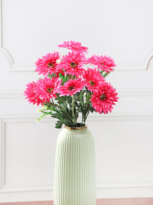 Artificial Sun Flower Bunch – Dark Pink