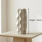 White Cylindrical Wave Pot 24CM - Ceramic