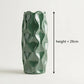 Green Cylindrical Wave Pot 29CM - Ceramic