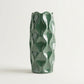 Green Cylindrical Wave Pot 29CM - Ceramic