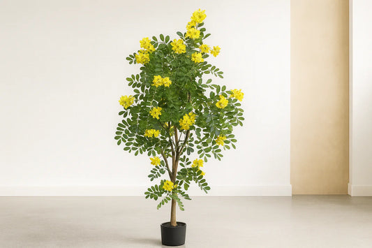 Artificial Cassia Flowering Tree Yellow 180cm GTK