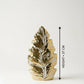 Golden Leaf Ceramic Decorative Vase - 37CM