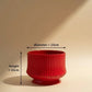 Bold Red Ceramic Planter 23CM
