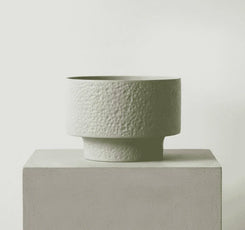 Textured Pastel Green Ceramic Design Pot - 20cm