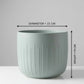 Grey Modern Matte Pot  Ceramic - 19CM
