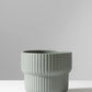 Sage Green Fischer Round Ceramic Pot - 15CM