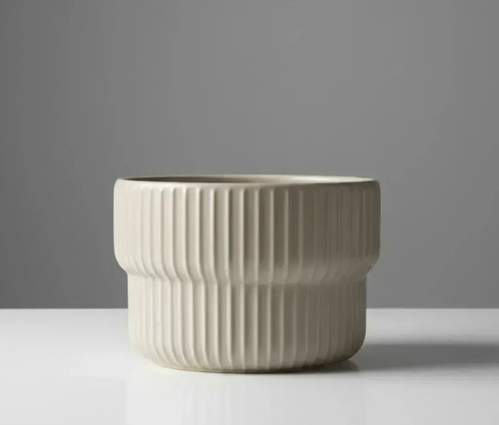 Column Ceramic Pot - 12CM