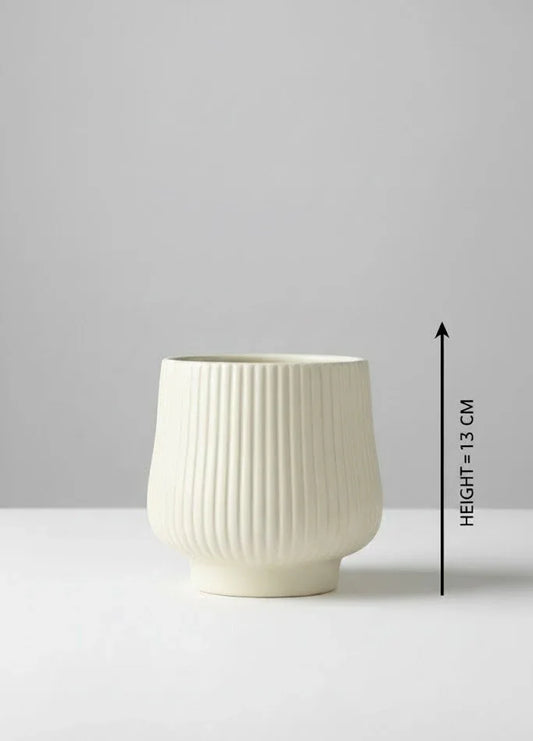 Ridged Condimental Bowl Pot - 13CM