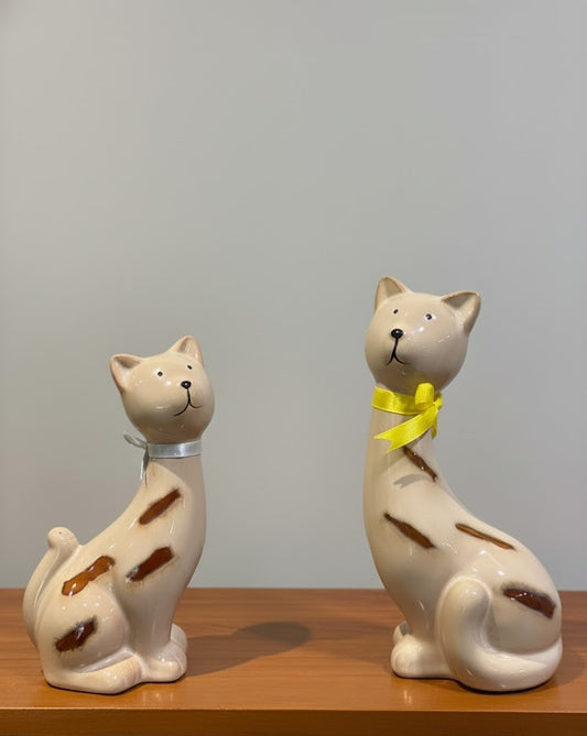 Twin Paws Ceramic Cat – Set of 2