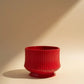 Bold Red Ceramic Planter 23CM