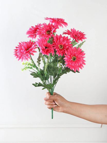 Artificial Sun Flower Bunch – Dark Pink