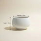 White Vintage Vitalia Ceramic Bowl Pot 18 CM
