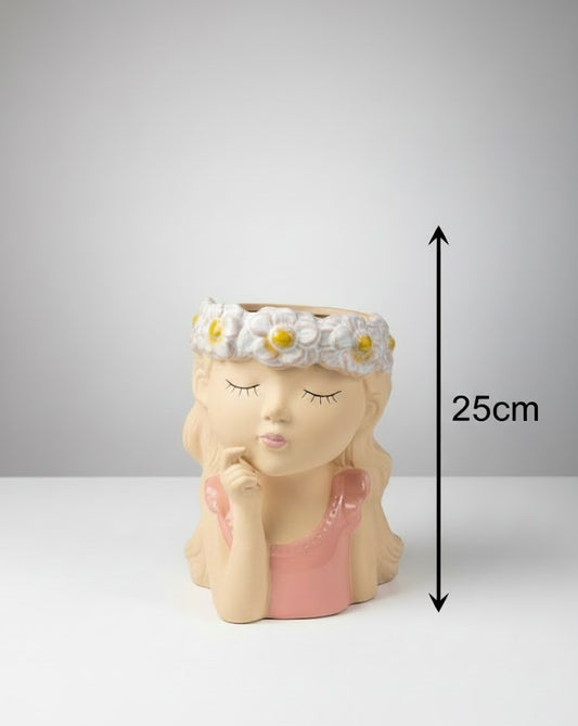 Petal Grace Girl Planter 25cm