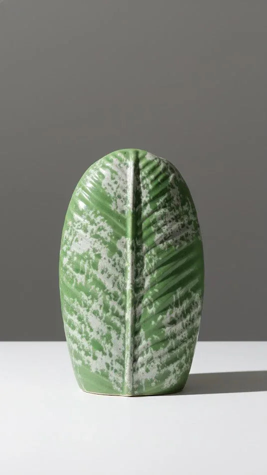 Leaf Ceramic Decorative Vase - 26CM