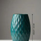 Deep Turquoise Resin Ocean Wave Vase - 32CM