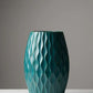 Deep Turquoise Resin Ocean Wave Vase - 32CM