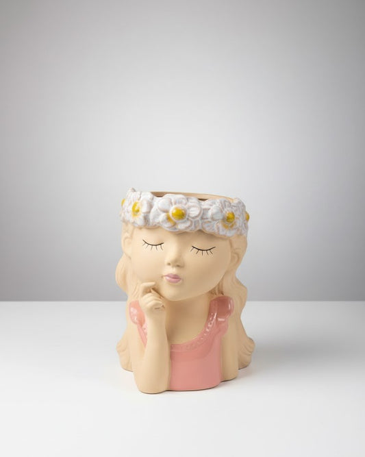 Petal Grace Girl Planter 25cm