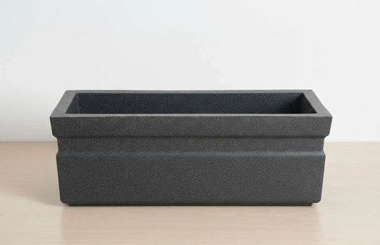 Rectangular Polymer Pots Black 62CM