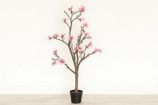 Elegant Magnolia & Blush Ridge Ceramic Planter Combo
