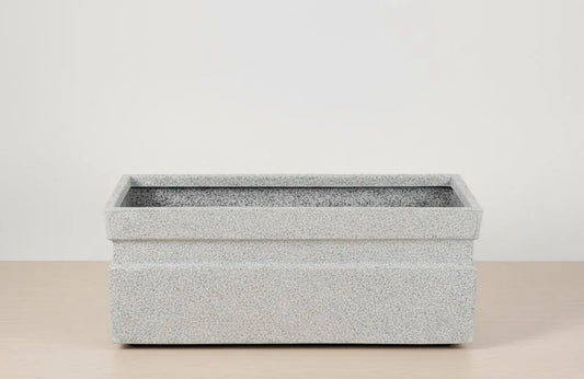 Rectangular Polymer Pots White 62CM