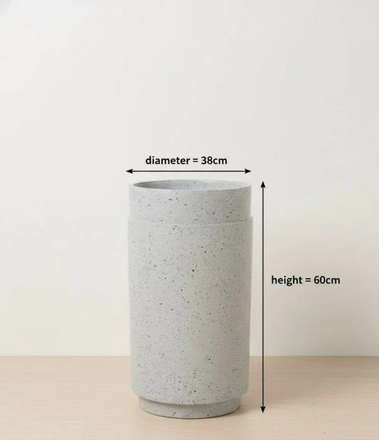 Ivory Ash Column Planter 60CM