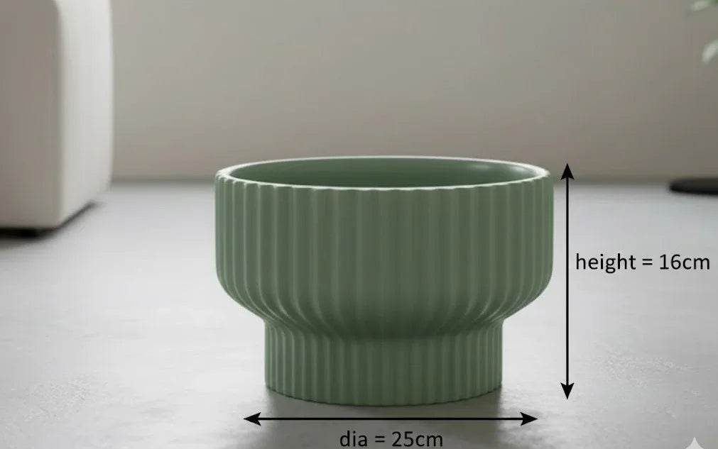 Fischer Round Ceramic Pot - 16CM