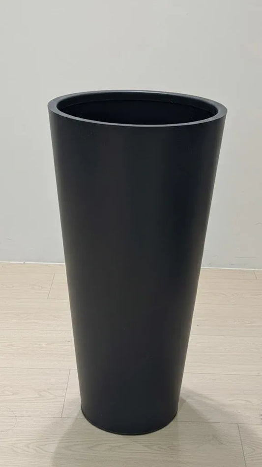 Obsidian Noir Column Polymer Planter 75CM