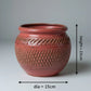 Hand Building Ceramic Messy Pot - 15CM