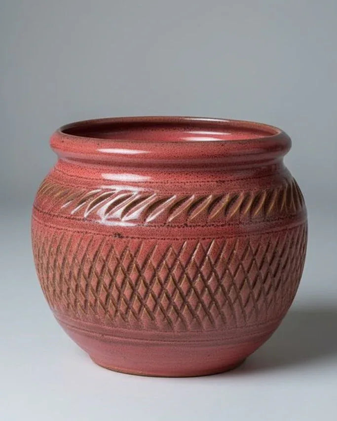 Hand Building Ceramic Messy Pot - 23CM