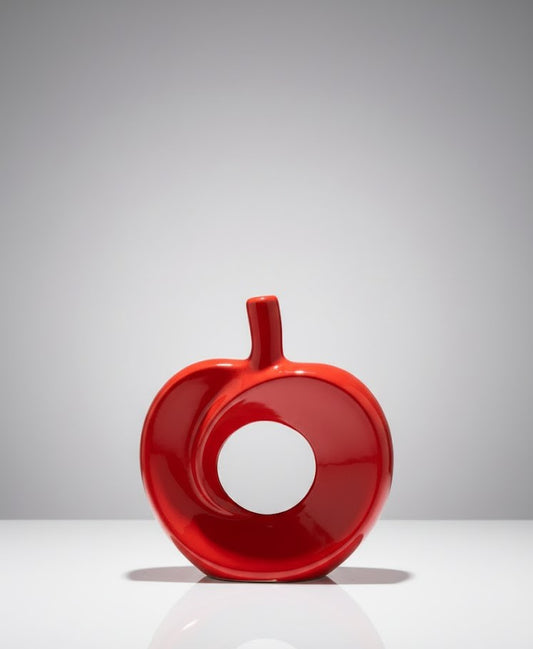 Ruby Loop Apple Sculpture 19 CM