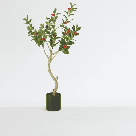 Artificial Rose Plant Tree Camellia Flower 110cm GTK
