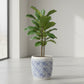Blue and White Floral Patterned Ceramic Planter 36cm