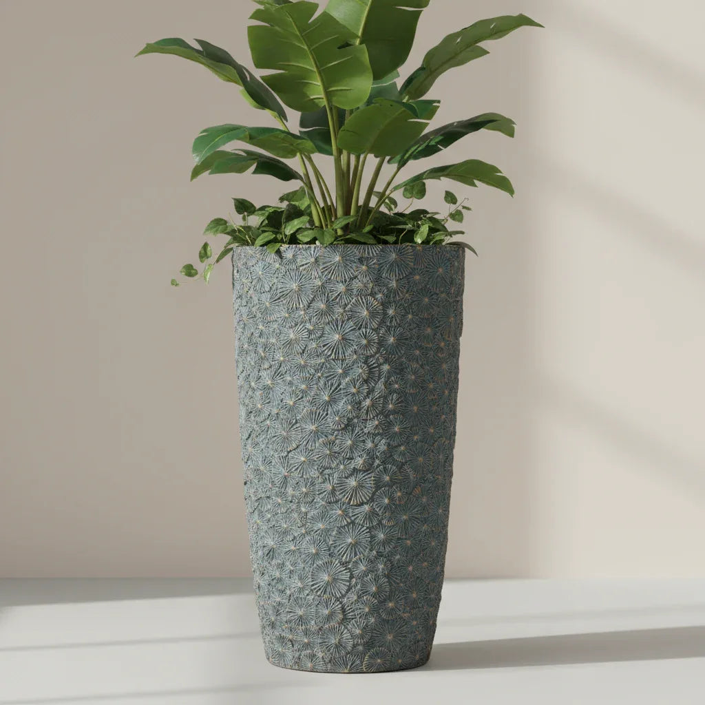 Aster Textured Tall Ceramic Plant Pot – 69cm