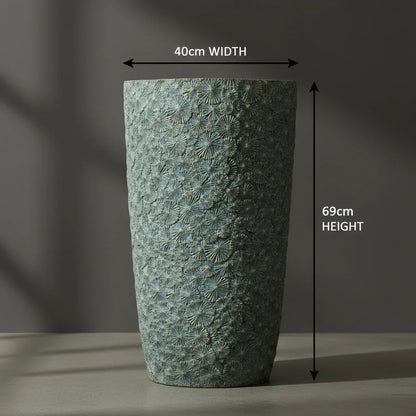 Aster Textured Tall Ceramic Plant Pot – 69cm