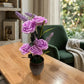 Artificial Pink Rose Flower Pot for Home & Desk Decor