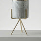 Artificial Secculent With Ceramic Pot & Metal Stand 25cm