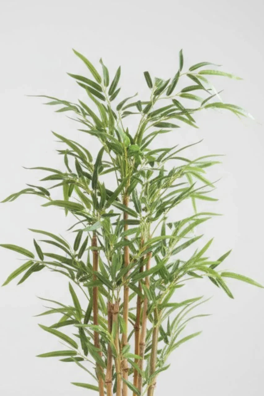 Artificial Yellow Bamboo Plant With Plastic Pot 90cm