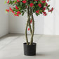 Artificial Bougainvillea Tree Plant in Black Pot