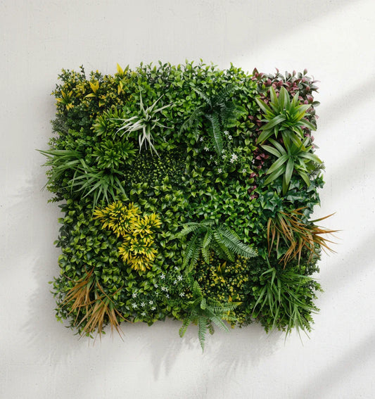 Premium Sunshine UV Resistant Artificial Vertical Wall Garden Tile – 1 mtr x 1 mtr