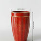 Luxury Red & Gold Marbled Fluted Ceramic Planter Height 60cm